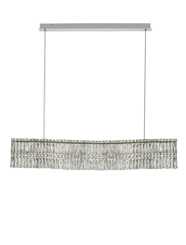 Lampa wisząca nowoczesna Luces Exclusivas ARIZA, chrom, LED 34 W 3500 K, szer. 12 cm – LE45853