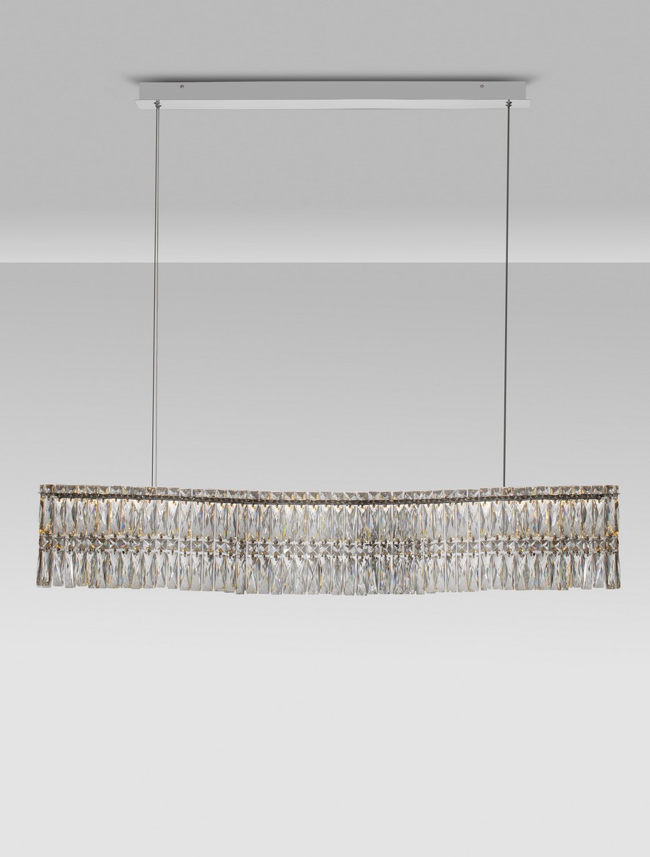 Lampa wisząca nowoczesna Luces Exclusivas ARIZA, chrom, LED 34 W 3500 K, szer. 12 cm – LE45853 - obrazek 3