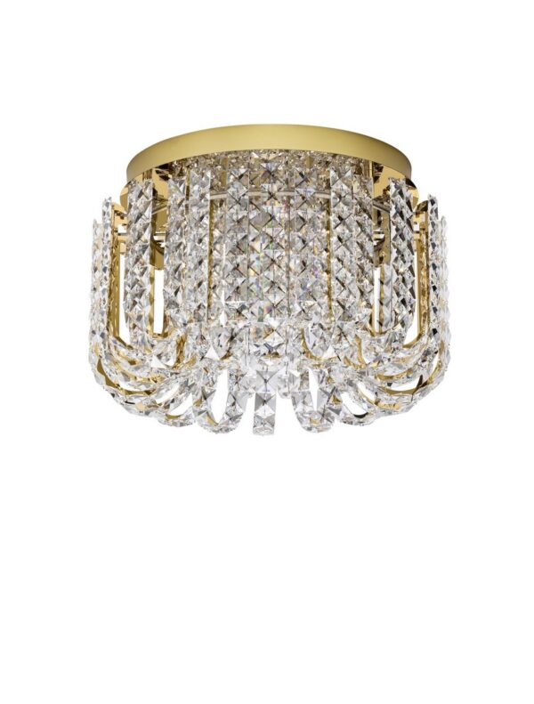 Plafon nowoczesny Luces Exclusivas ARONA, złoty, LED 34 W 3500 K, Ø 50 cm – LE45858