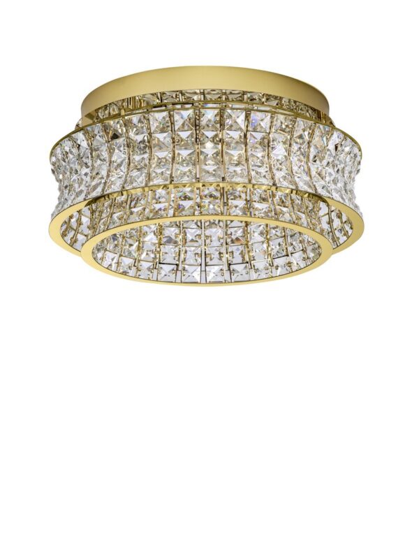 Plafon nowoczesny Luces Exclusivas ARONA, złoty, LED 46 W 3500 K, Ø 50 cm – LE45860