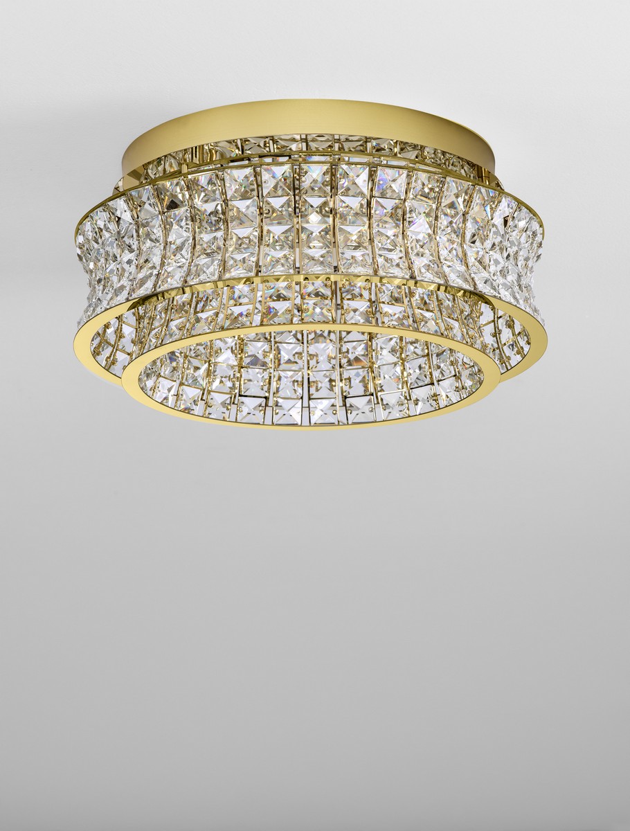Plafon nowoczesny Luces Exclusivas ARONA, złoty, LED 46 W 3500 K, Ø 50 cm – LE45860 - obrazek 2