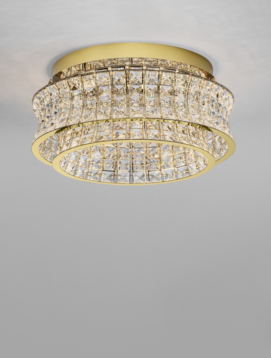 Plafon nowoczesny Luces Exclusivas ARONA, złoty, LED 46 W 3500 K, Ø 50 cm – LE45860 - obrazek 3