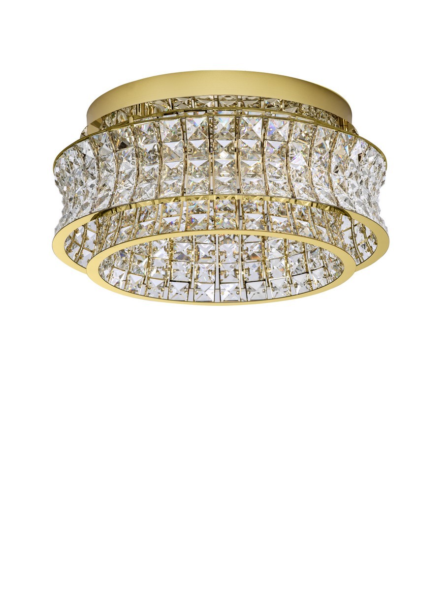 Plafon nowoczesny Luces Exclusivas ARONA, złoty, LED 46 W 3500 K, Ø 50 cm – LE45860