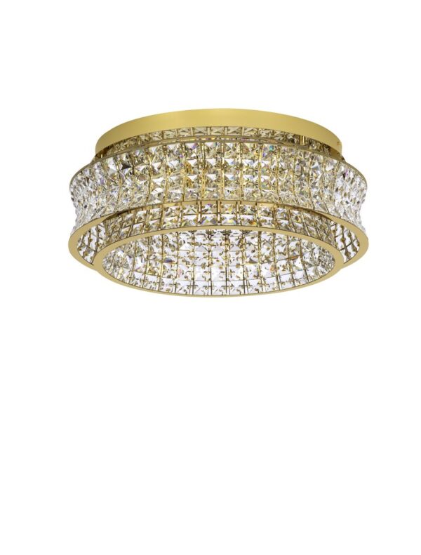 Plafon nowoczesny Luces Exclusivas ARONA, złoty, LED 56 W 3500 K, Ø 60 cm – LE45861