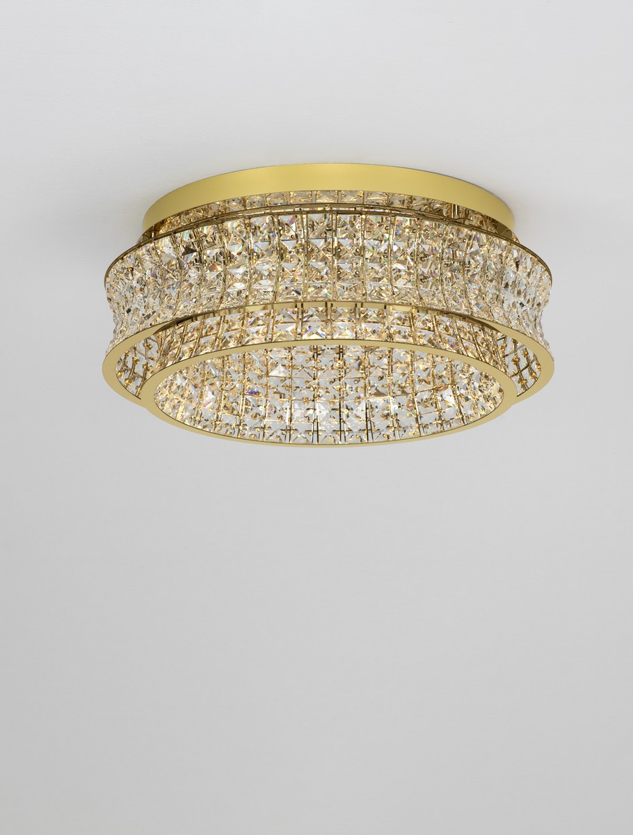 Plafon nowoczesny Luces Exclusivas ARONA, złoty, LED 56 W 3500 K, Ø 60 cm – LE45861 - obrazek 3