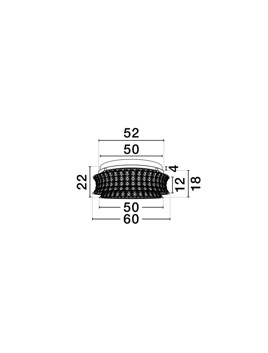 Plafon nowoczesny Luces Exclusivas ARONA, złoty, LED 56 W 3500 K, Ø 60 cm – LE45861 - obrazek 4