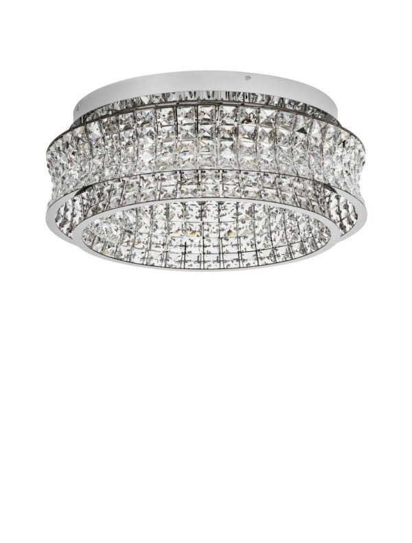 Plafon nowoczesny Luces Exclusivas ARONA, chrom, LED 56 W 3500 K, Ø 60 cm – LE45863