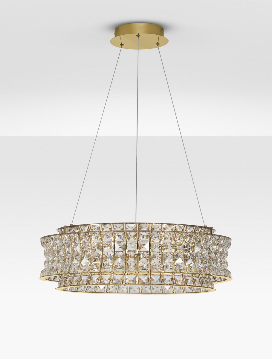 Lampa wisząca nowoczesna Luces Exclusivas ARONA, złota, LED 56 W 3500 K, Ø 60 cm – LE45868 - obrazek 2
