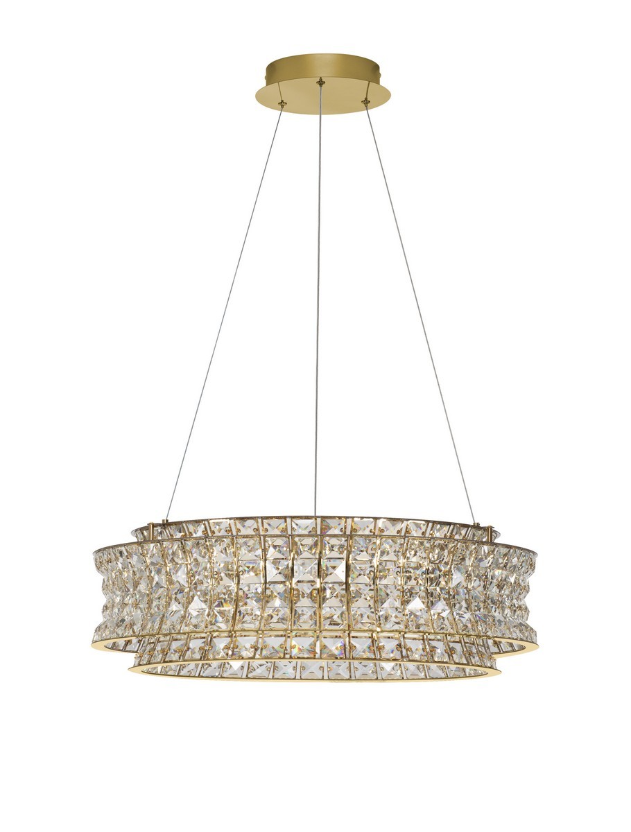 Lampa wisząca nowoczesna Luces Exclusivas ARONA, złota, LED 56 W 3500 K, Ø 60 cm – LE45868