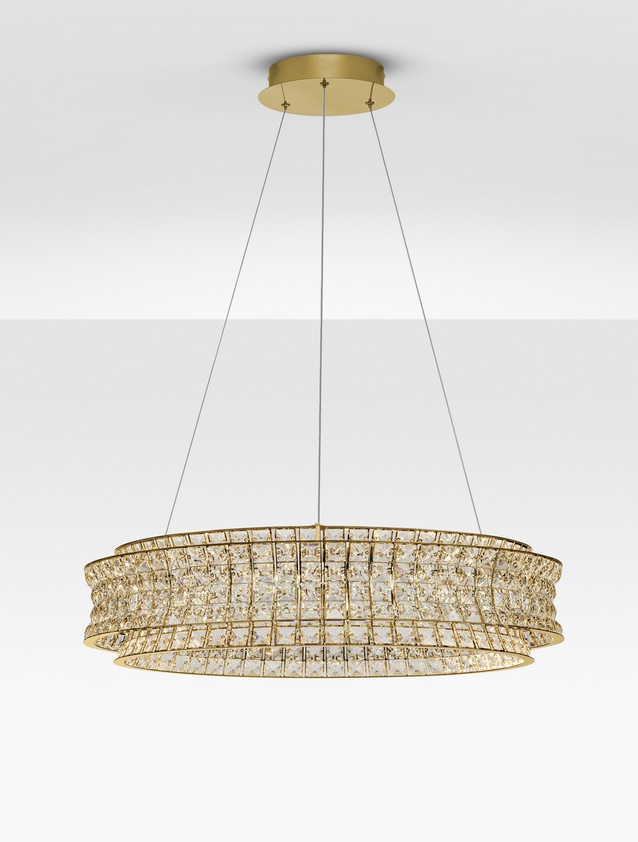 Lampa wisząca nowoczesna Luces Exclusivas ARONA, złota, LED 74 W 3500 K, Ø 80 cm – LE45869 - obrazek 3