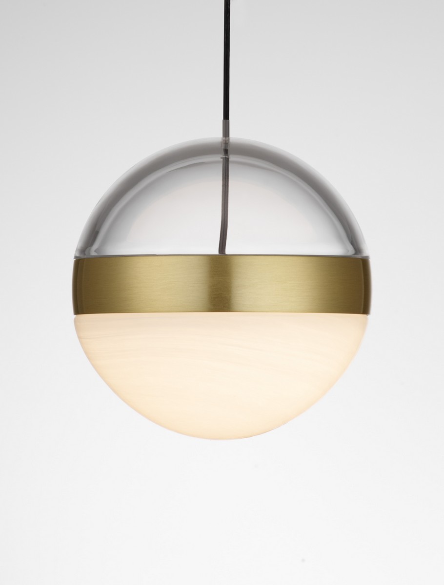 Lampa wisząca nowoczesna Luces Exclusivas ARTEIXO, czarno-biało-złota, LED 9 W 3000 K, Ø 14 cm – LE45872 - obrazek 4