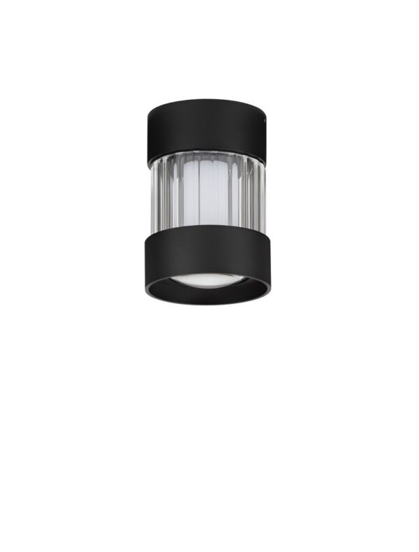 Plafon nowoczesny Luces Exclusivas ARUCAS, czarny, LED 14 W, Ø 8,5 cm – LE45878