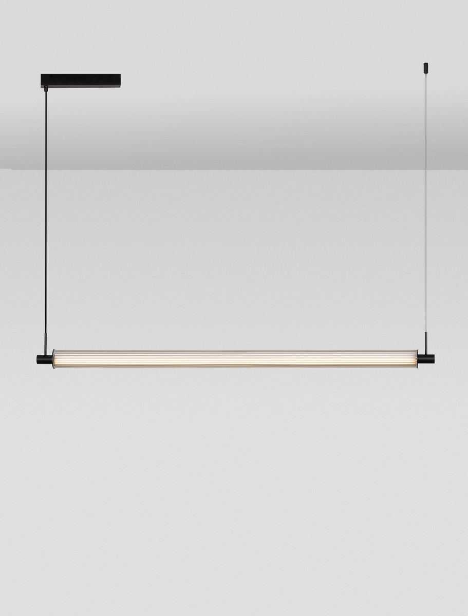 Lampa wisząca nowoczesna Luces Exclusivas ARUCAS, czarna, LED 27 W, szer. 5 cm – LE45879 - obrazek 3