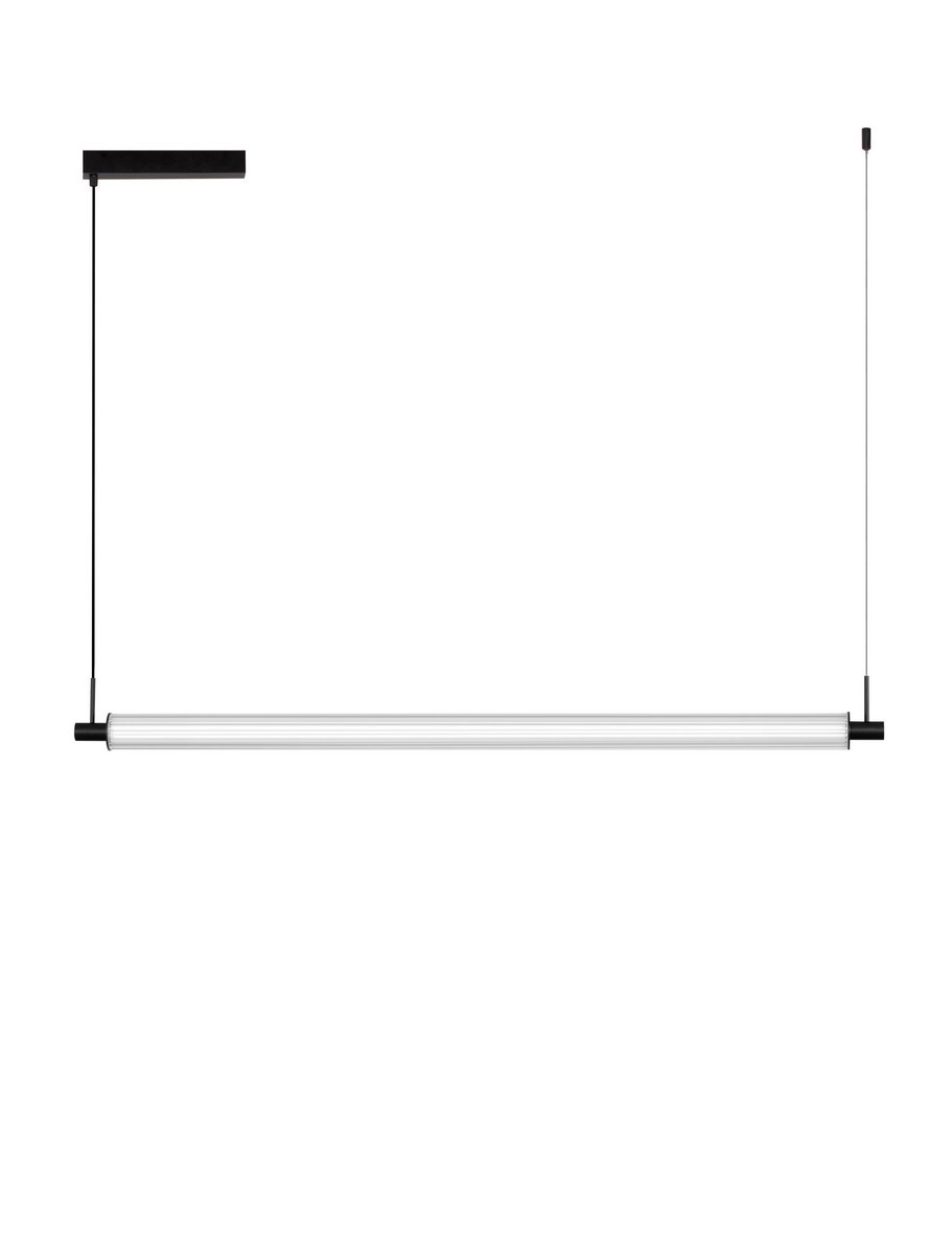 Lampa wisząca nowoczesna Luces Exclusivas ARUCAS, czarna, LED 27 W, szer. 5 cm – LE45879