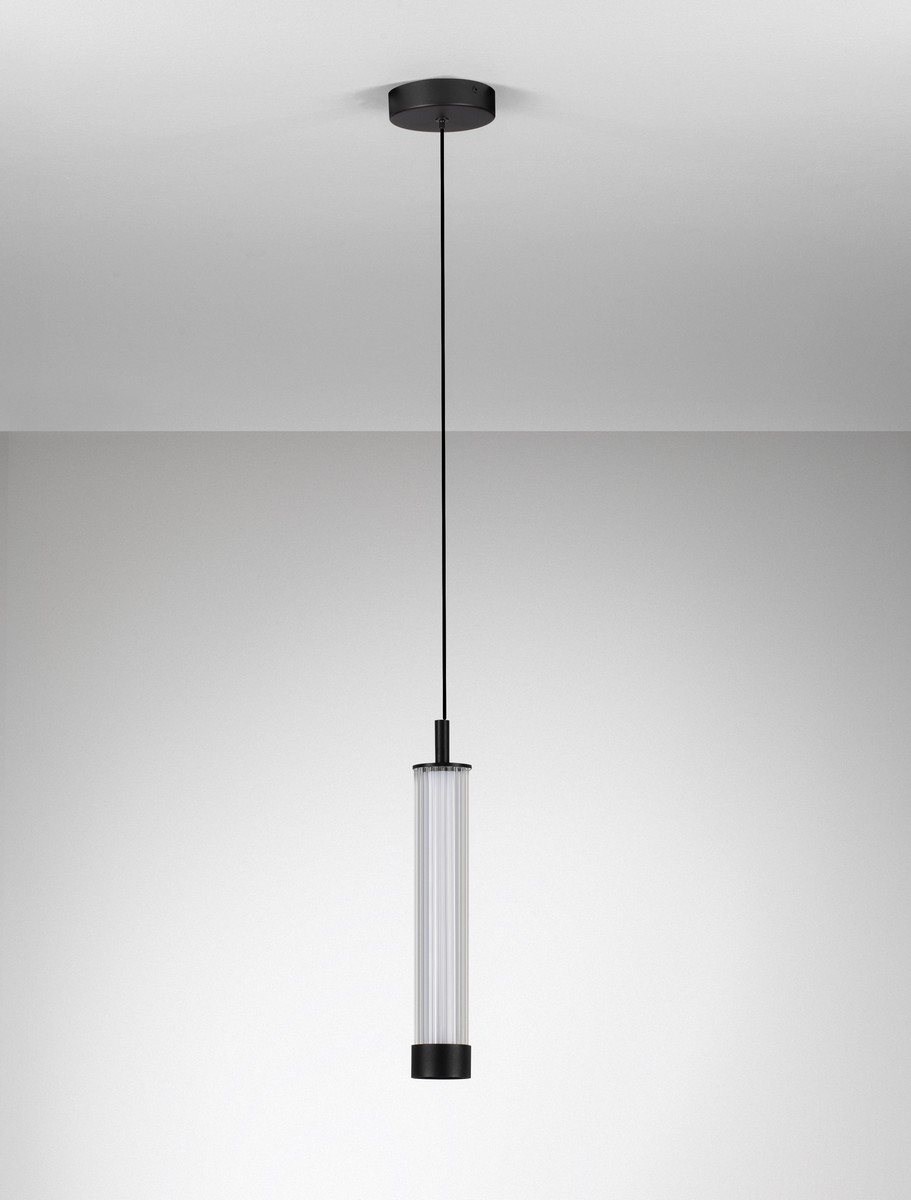 Lampa wisząca nowoczesna Luces Exclusivas ARUCAS, czarna, LED 14 W, Ø 6,5 cm – LE45880 - obrazek 2