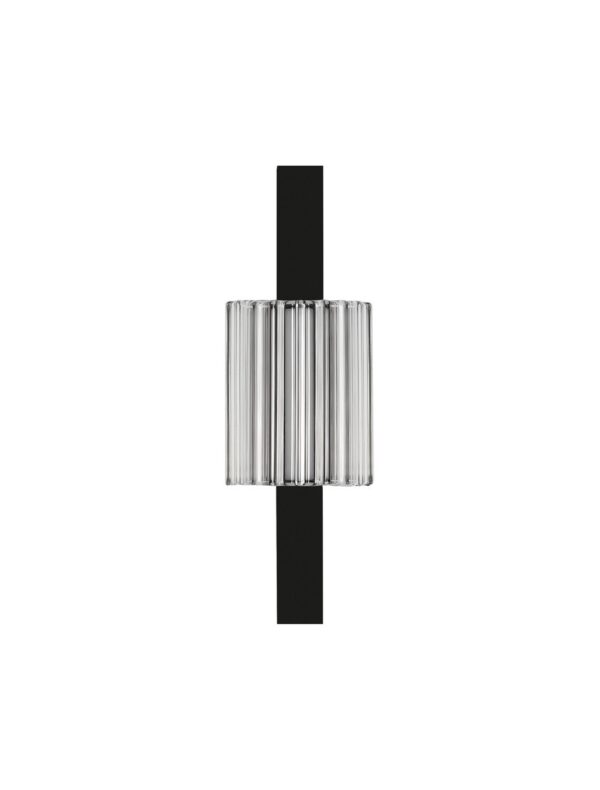 Kinkiet nowoczesny Luces Exclusivas ARUCAS, czarny, LED 9 W, Ø 8 cm – LE45881