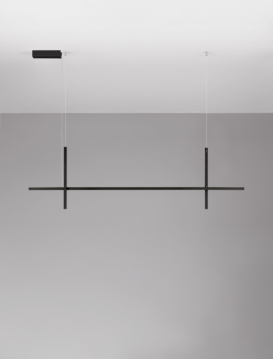 Lampa wisząca nowoczesna Luces Exclusivas ASTILL, czarna, LED 30 W 3000 K, szer. 6 cm – LE45886 - obrazek 2