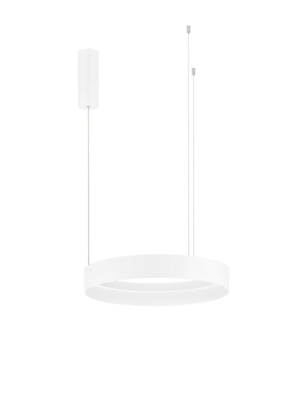 Lampa wisząca nowoczesna Luces Exclusivas ATECA, biała, LED 39 W, Ø 50 cm – LE45890