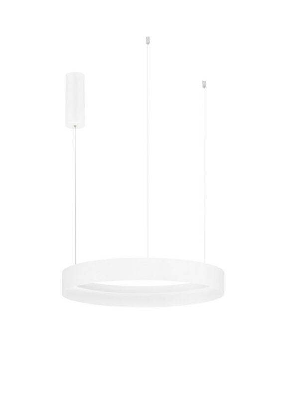 Lampa wisząca nowoczesna Luces Exclusivas ATECA, biała, LED 48 W, Ø 60 cm – LE45891