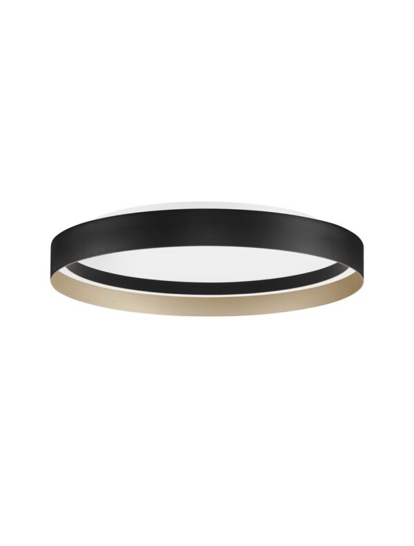 Plafon nowoczesny Luces Exclusivas ATECA, czarno-złoty, LED 59 W, Ø 60 cm – LE45893