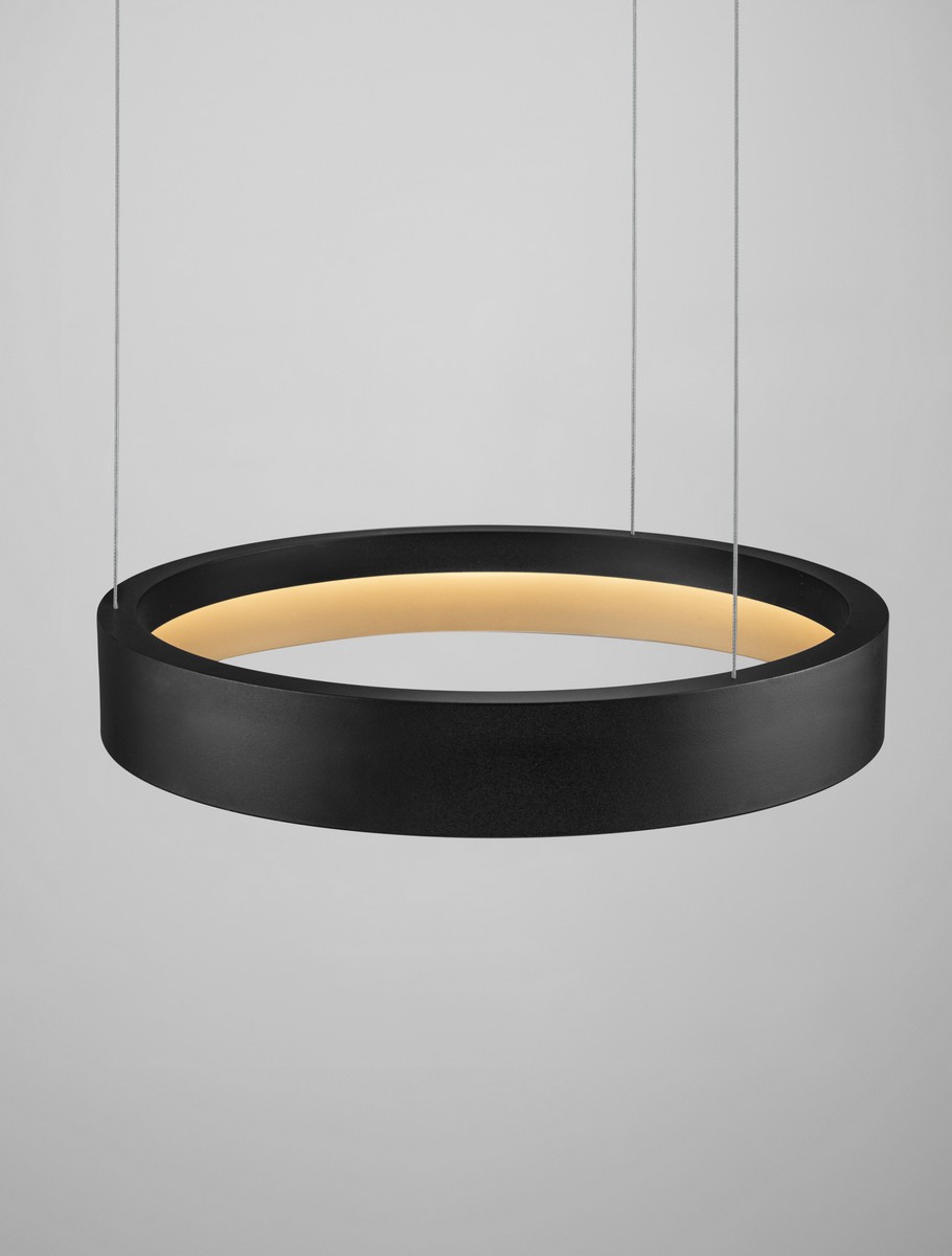 Lampa wisząca nowoczesna Luces Exclusivas ATECA, czarno-złota, LED 39 W, Ø 50 cm – LE45894 - obrazek 4