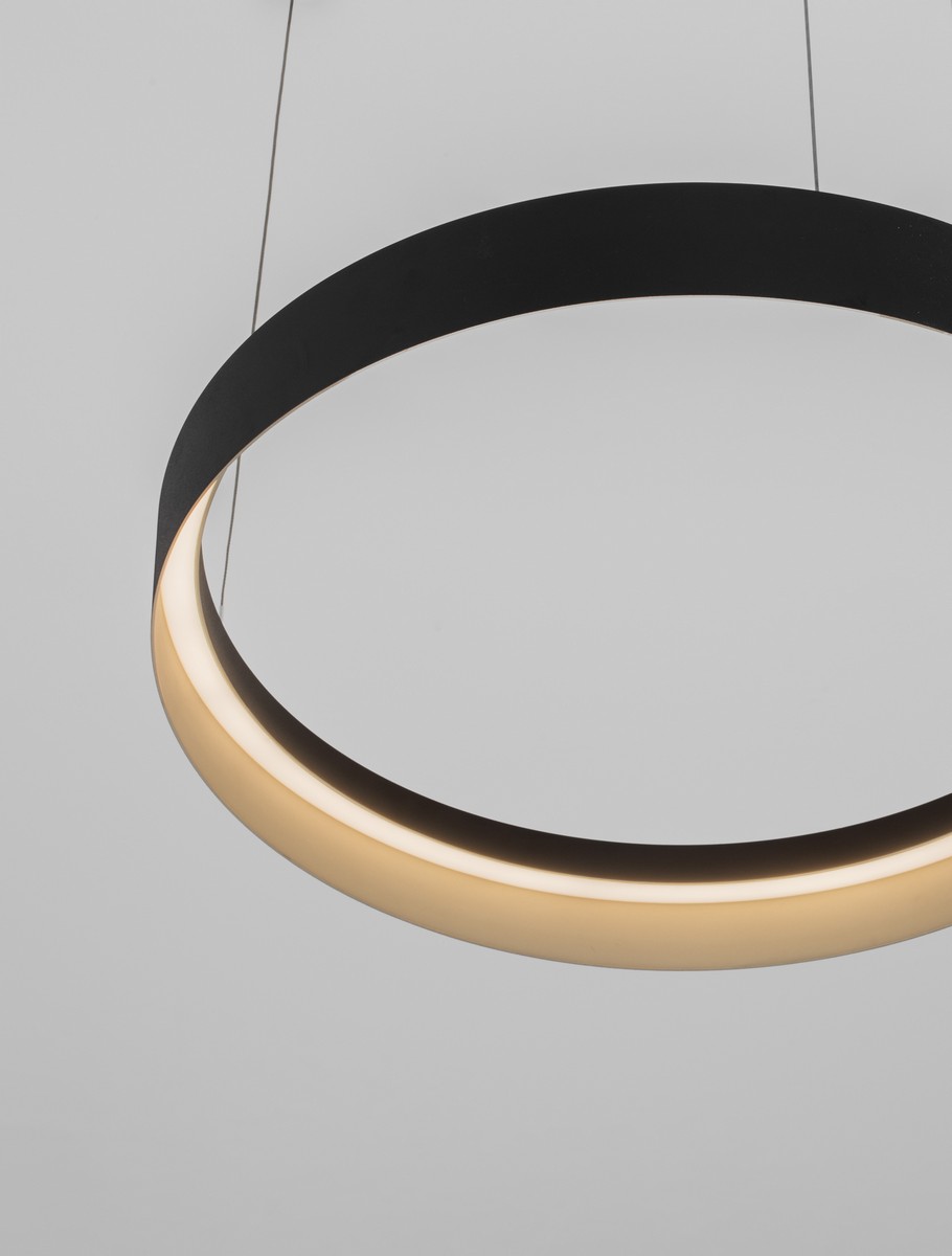 Lampa wisząca nowoczesna Luces Exclusivas ATECA, czarno-złota, LED 48 W, Ø 60 cm – LE45895 - obrazek 5