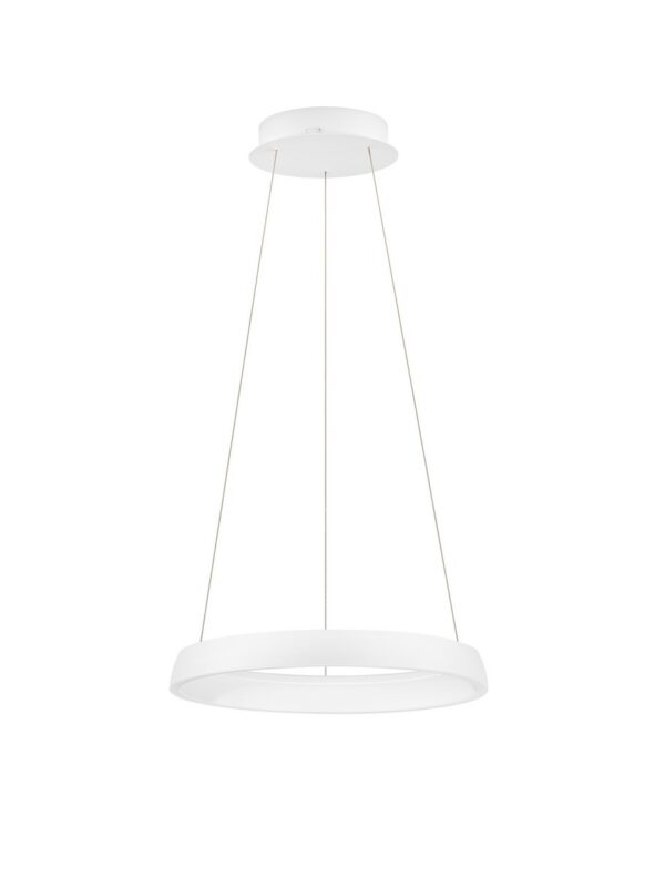 Lampa wisząca nowoczesna Luces Exclusivas AYLLON, biała, LED 48 W, Ø 45 cm – LE45896