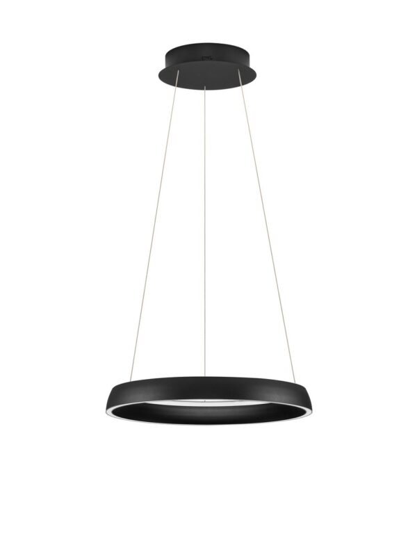 Lampa wisząca nowoczesna Luces Exclusivas AYLLON, czarna, LED 48 W, Ø 45 cm – LE45897