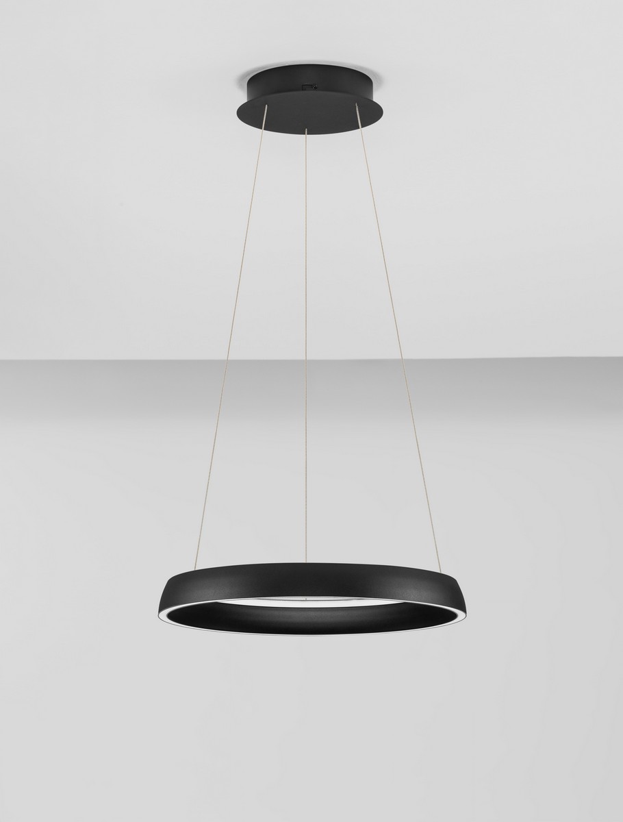 Lampa wisząca nowoczesna Luces Exclusivas AYLLON, czarna, LED 48 W, Ø 45 cm – LE45897 - obrazek 2