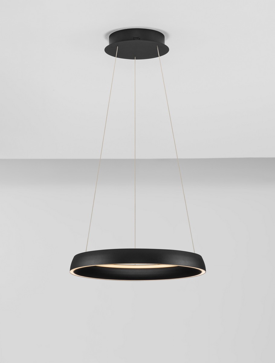 Lampa wisząca nowoczesna Luces Exclusivas AYLLON, czarna, LED 48 W, Ø 45 cm – LE45897 - obrazek 3