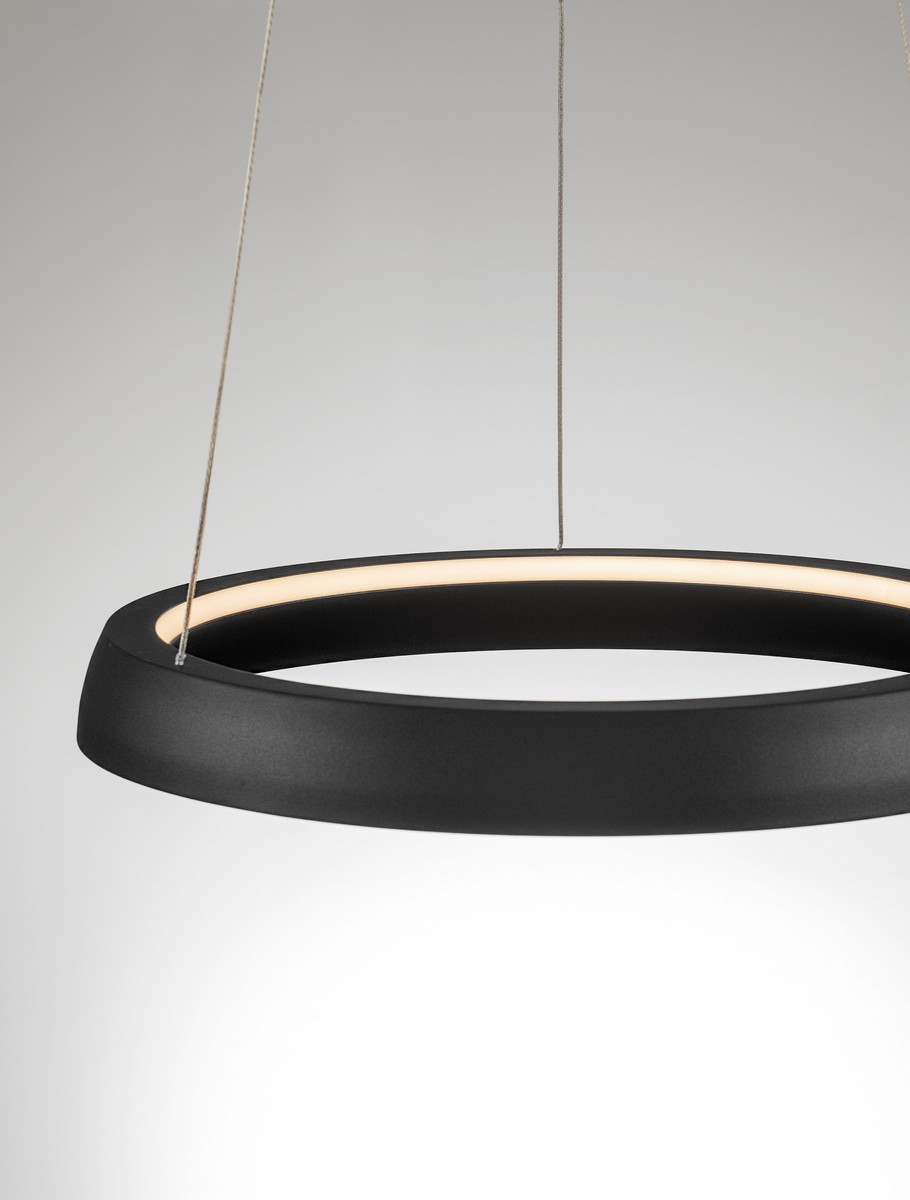 Lampa wisząca nowoczesna Luces Exclusivas AYLLON, czarna, LED 48 W, Ø 45 cm – LE45897 - obrazek 5