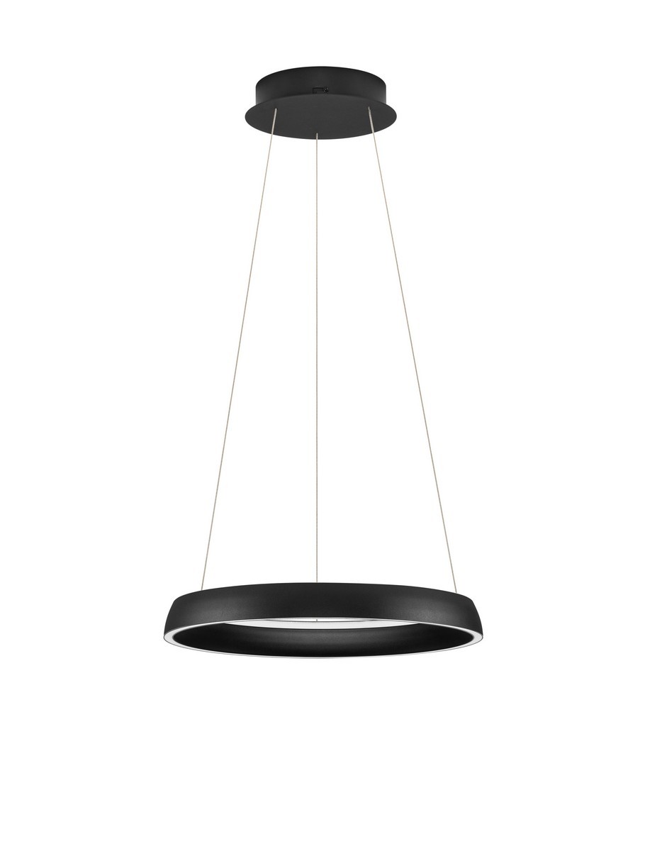 Lampa wisząca nowoczesna Luces Exclusivas AYLLON, czarna, LED 48 W, Ø 45 cm – LE45897