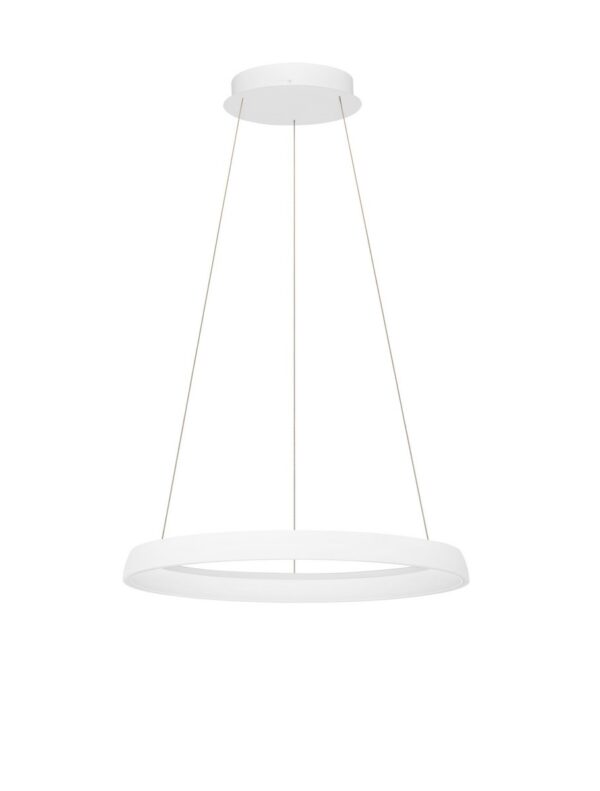 Lampa wisząca nowoczesna Luces Exclusivas AYLLON, biała, LED 61 W, Ø 60 cm – LE45898