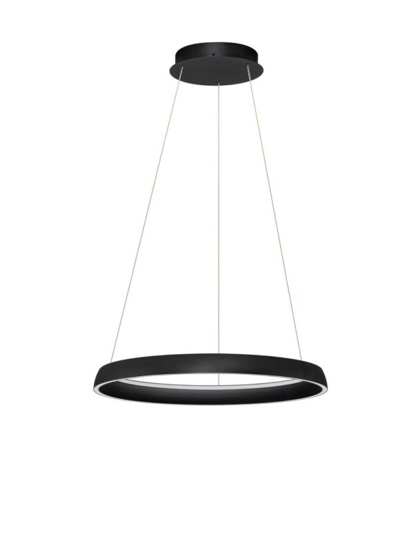 Lampa wisząca nowoczesna Luces Exclusivas AYLLON, czarna, LED 61 W, Ø 60 cm – LE45899