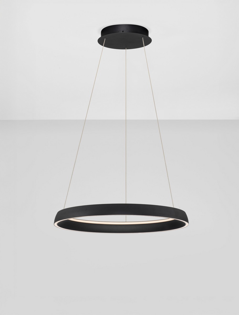 Lampa wisząca nowoczesna Luces Exclusivas AYLLON, czarna, LED 61 W, Ø 60 cm – LE45899 - obrazek 3