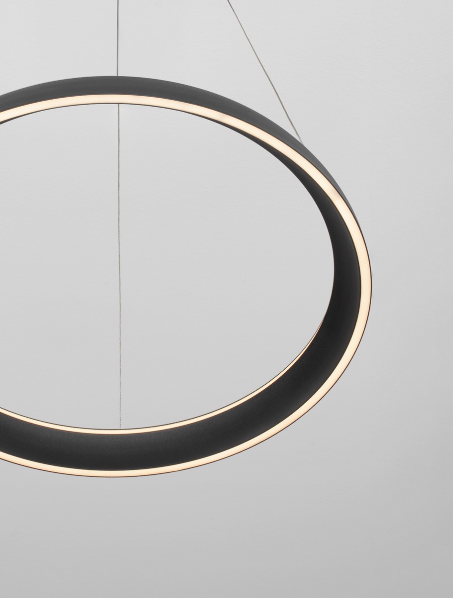 Lampa wisząca nowoczesna Luces Exclusivas AYLLON, czarna, LED 61 W, Ø 60 cm – LE45899 - obrazek 5