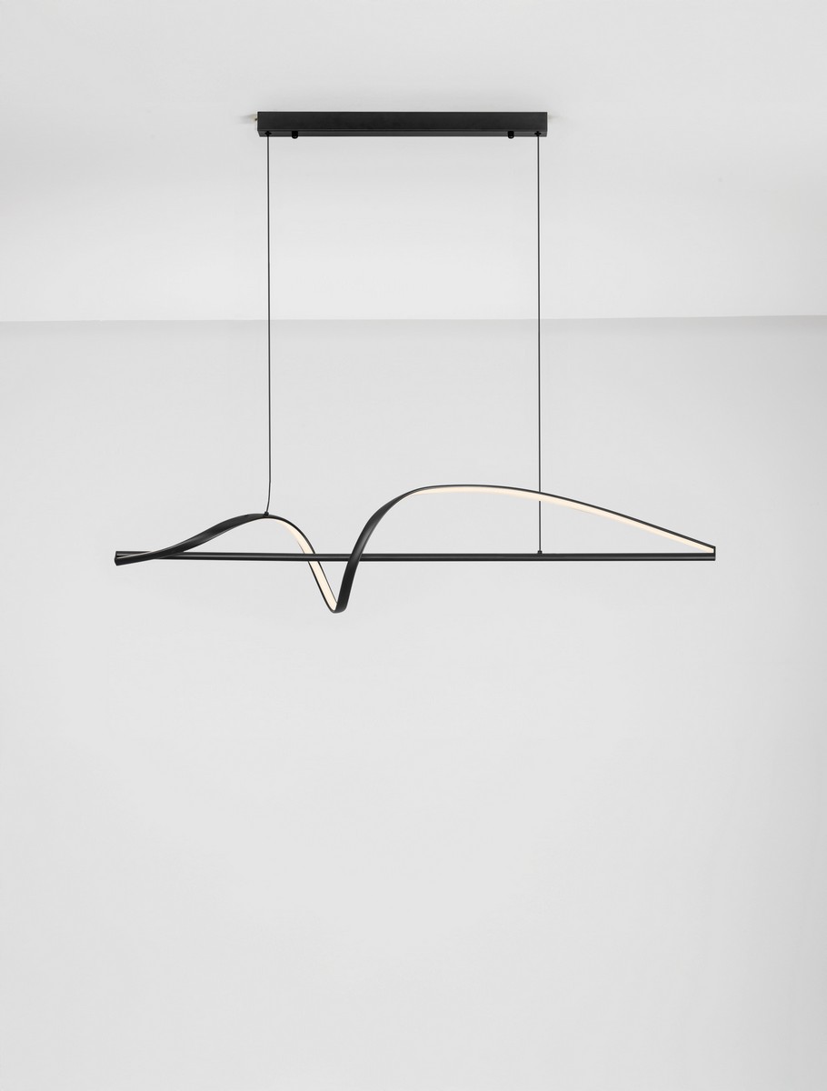Lampa wisząca nowoczesna Luces Exclusivas BAEZA, czarna, LED 26 W 3000 K, szer. 25 cm – LE45911 - obrazek 3