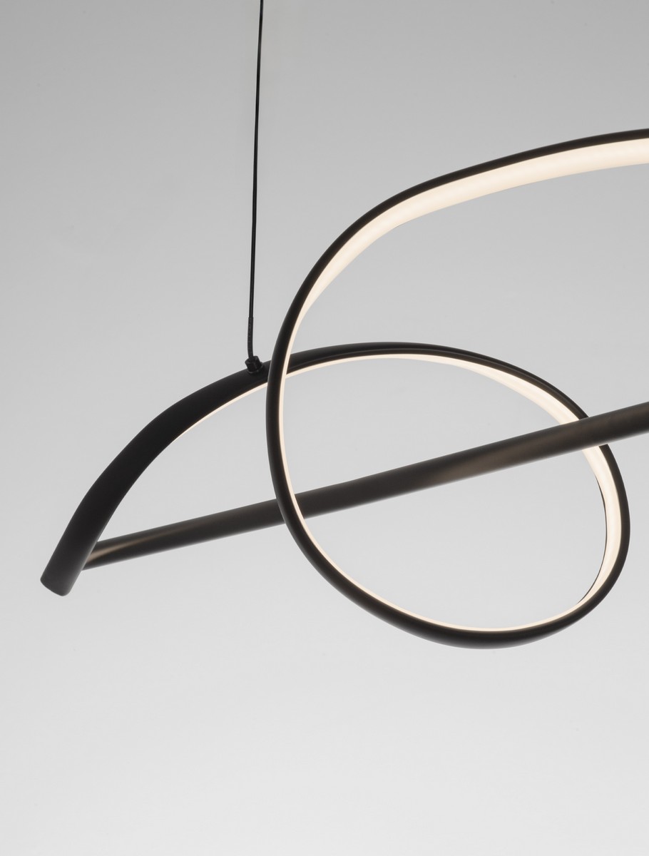 Lampa wisząca nowoczesna Luces Exclusivas BAEZA, czarna, LED 26 W 3000 K, szer. 25 cm – LE45911 - obrazek 4