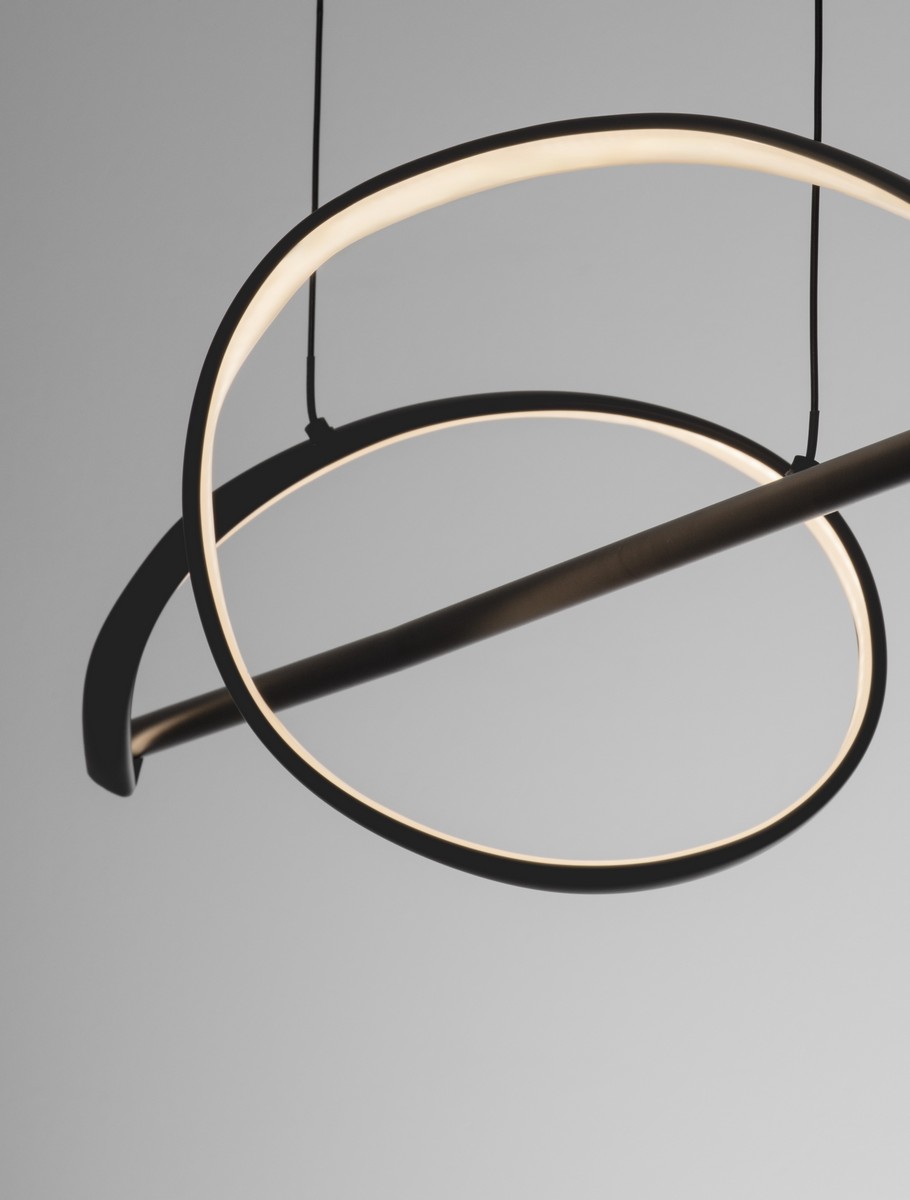 Lampa wisząca nowoczesna Luces Exclusivas BAEZA, czarna, LED 26 W 3000 K, szer. 25 cm – LE45911 - obrazek 5