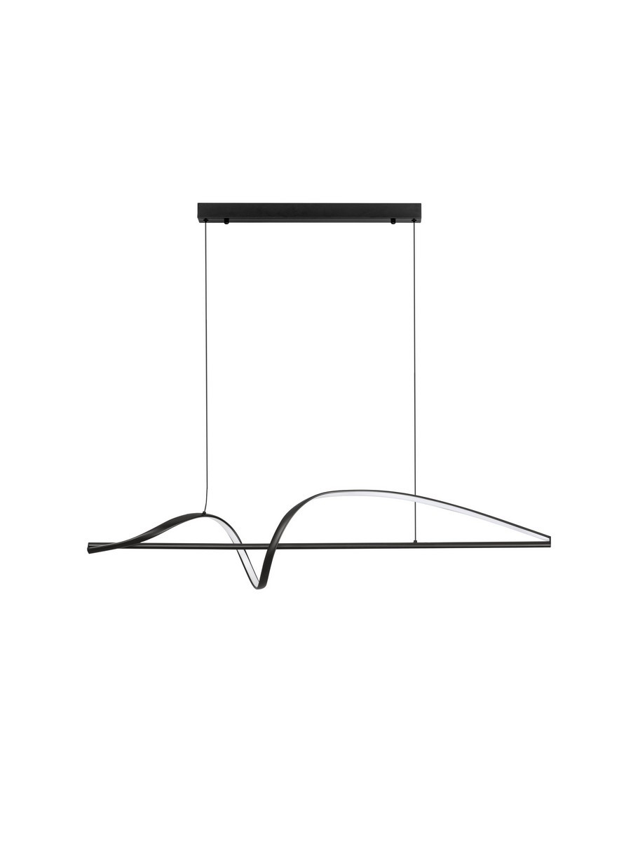 Lampa wisząca nowoczesna Luces Exclusivas BAEZA, czarna, LED 26 W 3000 K, szer. 25 cm – LE45911