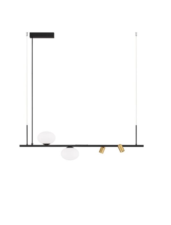 Lampa wisząca nowoczesna Luces Exclusivas BAIONA, czarna, LED / G9, szer. 14 cm – LE45912