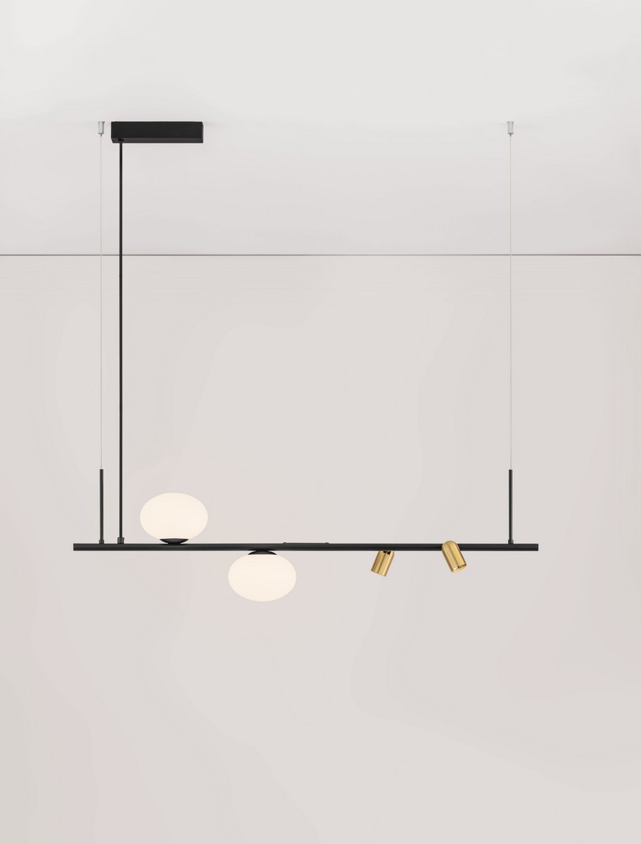 Lampa wisząca nowoczesna Luces Exclusivas BAIONA, czarna, LED / G9, szer. 14 cm – LE45912 - obrazek 3