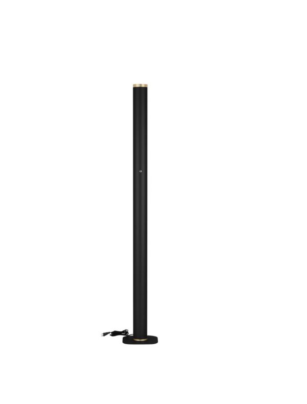 Lampa podłogowa industrialna Luces Exclusivas BALAZO, czarna, LED 45 W 3000 K, wys. 180 cm – LE45913