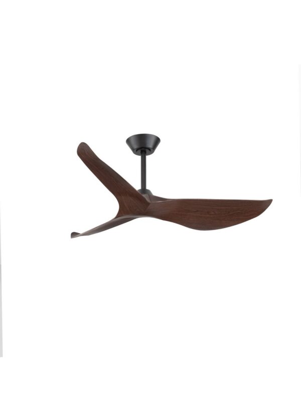Wentylator sufitowy nowoczesny Luces Exclusivas BENAMA, czarno-brązowy, Ø 127 cm – LE45942