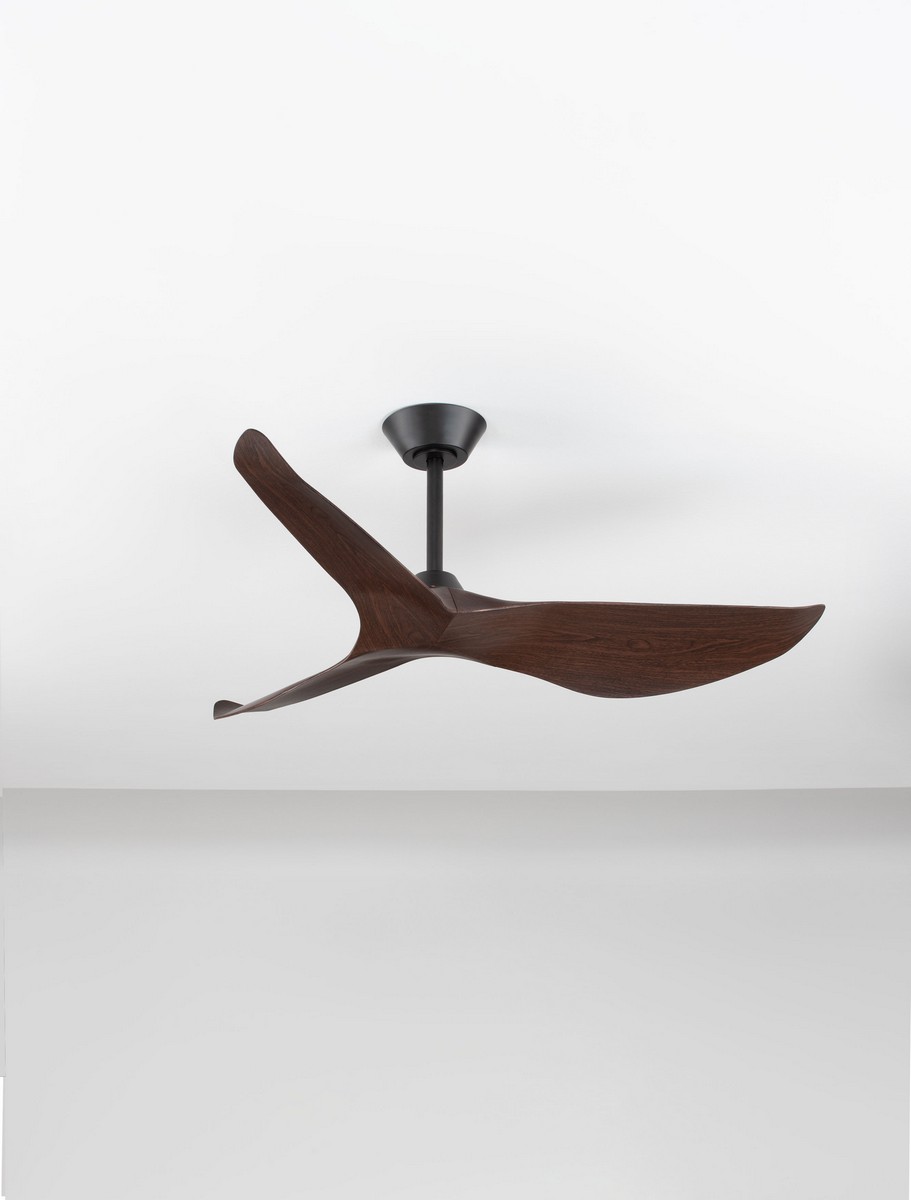 Wentylator sufitowy nowoczesny Luces Exclusivas BENAMA, czarno-brązowy, Ø 127 cm – LE45942 - obrazek 2