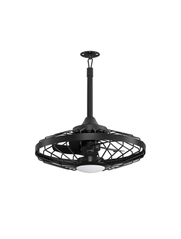 Wentylator sufitowy z oświetleniem nowoczesny Luces Exclusivas BENASAL, czarny, LED 20 W, Ø 50 cm – LE45943