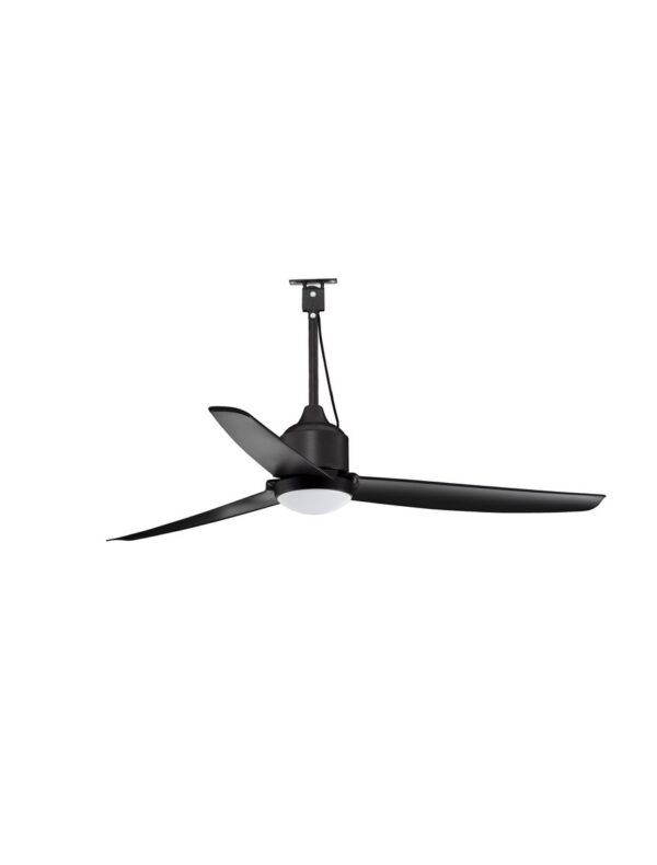 Wentylator sufitowy z oświetleniem nowoczesny Luces Exclusivas BENAVIS, czarny, LED 18 W, Ø 105 cm – LE45945