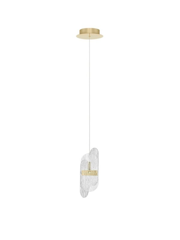 Lampa wisząca nowoczesna Luces Exclusivas BOSSOST, złota, LED 9 W 3000 K, Ø 14 cm – LE45952