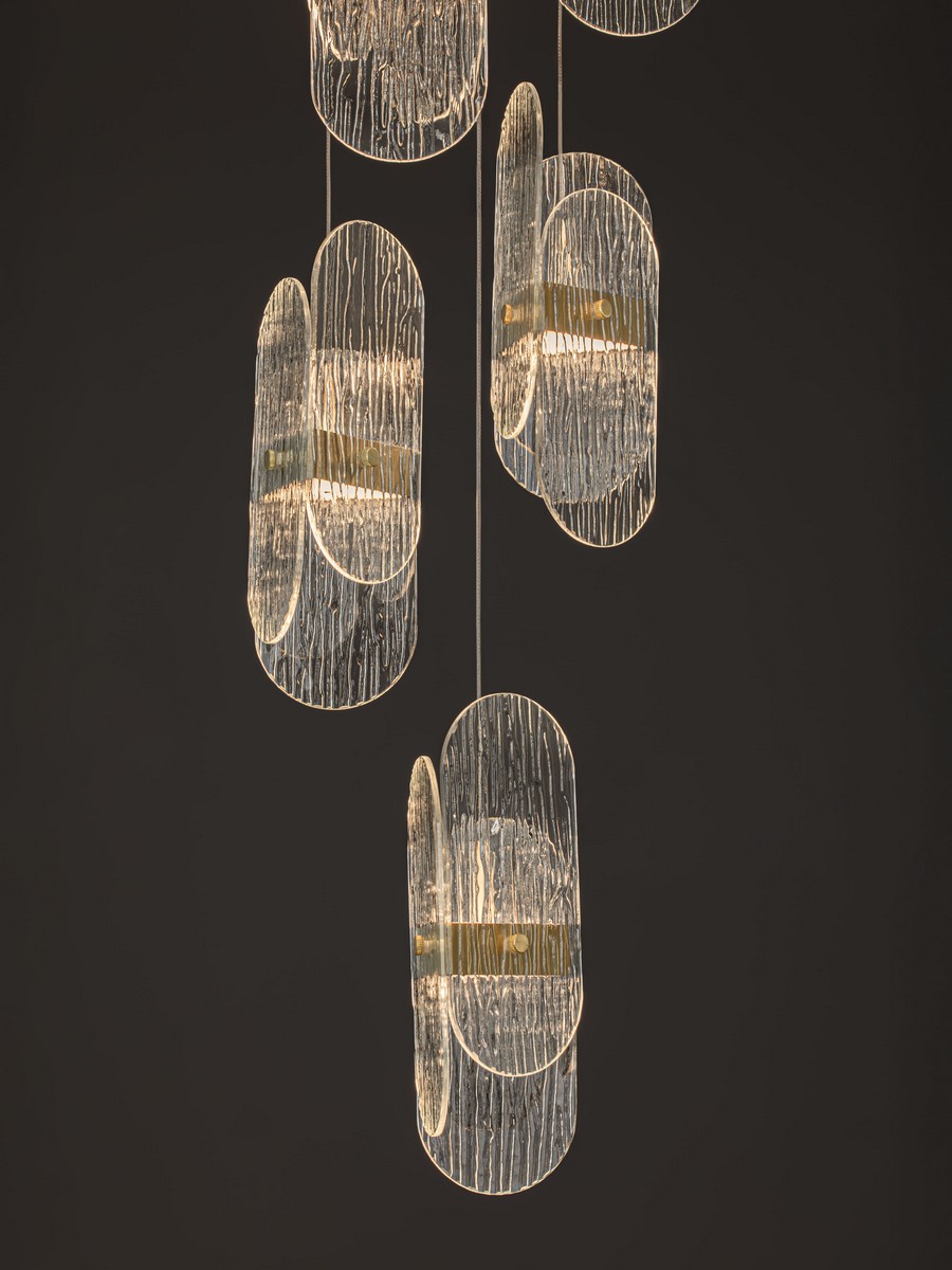 Lampa wisząca nowoczesna Luces Exclusivas BOSSOST, złota, LED 34 W 2700 K, Ø 30 cm – LE45955 - obrazek 3