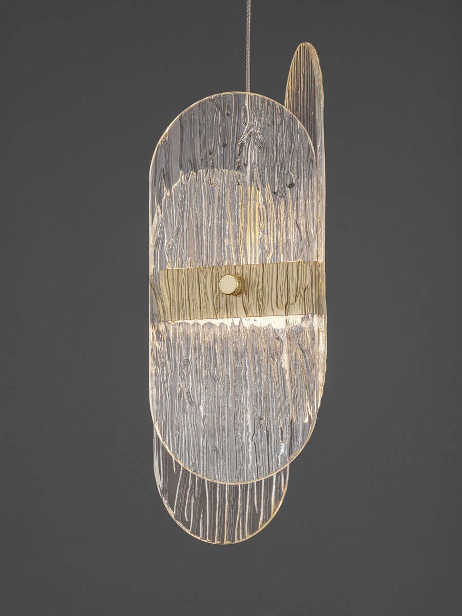 Lampa wisząca nowoczesna Luces Exclusivas BOSSOST, złota, LED 20 W 3000 K, Ø 32 cm – LE45956 - obrazek 3
